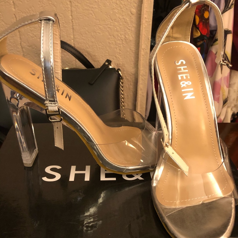 Clear heels
